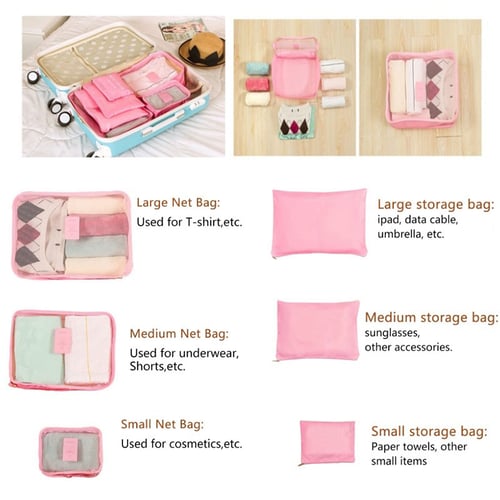 💖Mother's Day Promotion 60% Off - Portable Luggage Packing Cubes - 6 Pieces