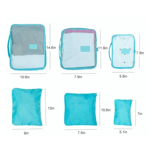 💖Mother's Day Promotion 60% Off - Portable Luggage Packing Cubes - 6 Pieces