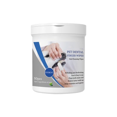 Pet Teeth Macular Bacteria Cleaning Finger Wipes